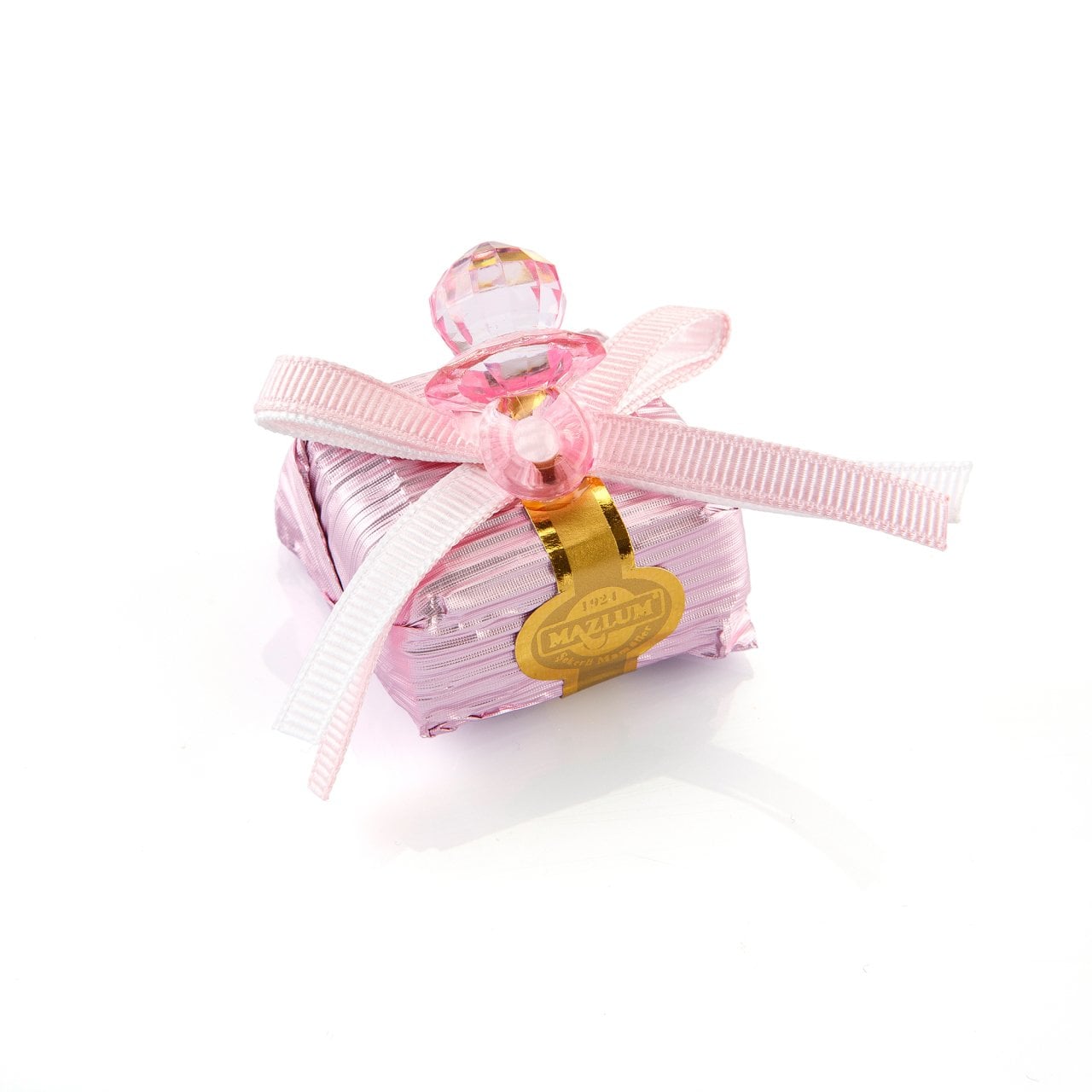 Pembe Dekorlu Emzik Çikolata