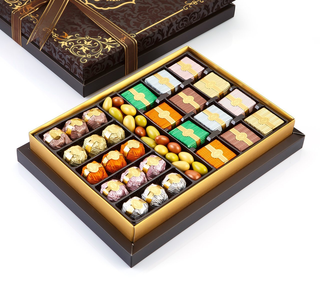 Mazlum Yaldızlı Çikolata Floklu Kutu