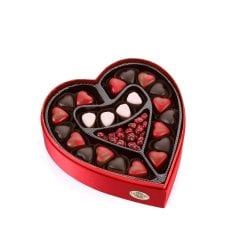 Büyük Kalp Kadife Kutu