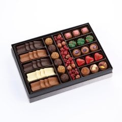 Ahşap Desenli Kadife ve Deri Kutu (Dikdörtgen-Gümüş)