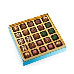 Tablo Serisi Taşlı Kadife Küçük Kutu (Lale ve Altın)