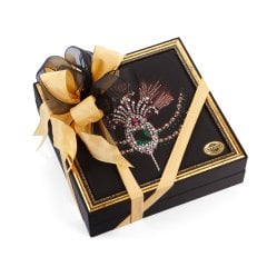 Tablo Serisi Taşlı Kadife Küçük Kutu (Padişah Sorgucu)